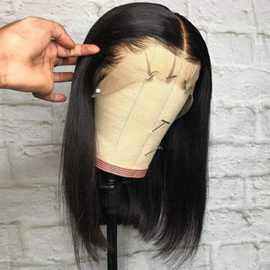 Baby Hair Short Bob Lace Front Human Wigs -  Ailime Designs