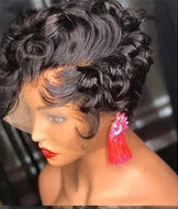 Load image into Gallery viewer, Best Short Bob Lace Front Black Human Hair Wigs -  Ailime Designs