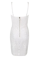 Load image into Gallery viewer, Women&#39;s White Sequin Spaghetti Strap Dresses