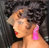 Load image into Gallery viewer, Best Short Bob Lace Front Black Human Hair Wigs -  Ailime Designs