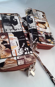 Women's Magazine Print Design Wallets - Ailime Designs