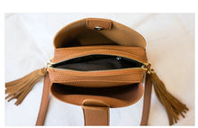 Load image into Gallery viewer, Women&#39;s Small High Quality PU Leather Tassel Trim Purses