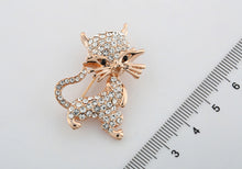 Load image into Gallery viewer, Rhinestone Wild Cat Jewerly Pin Brooch - Ailime Designs