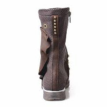 Load image into Gallery viewer, Women&#39;s Rivet Design Genuine Leather Ankle Boots