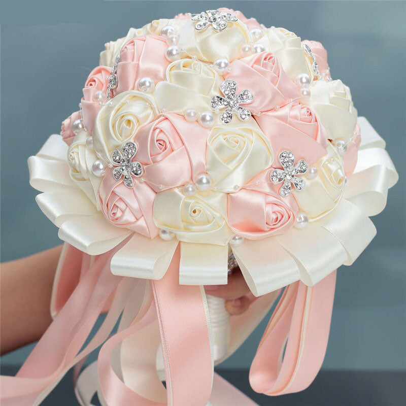 Bridal Accessories - Wedding Rhinestones Trim Flower Bouquets