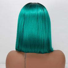 Load image into Gallery viewer, Best Ombre Green Synthetic Lace Front Wigs -  Ailime Designs