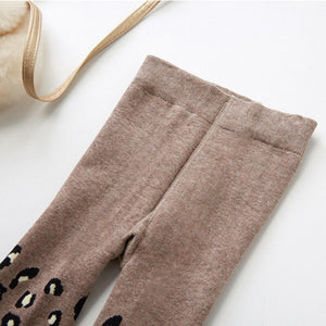 Girl's Winter Warm Leopard Socks - Ailime Designs