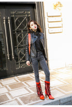 Load image into Gallery viewer, Women&#39;s Genuine Leather Fringe Design Boots