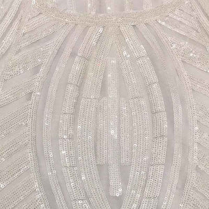 Women's White Sequin Spaghetti Strap Dresses