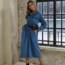 Load image into Gallery viewer, Women’s Chic Style Denim Dresses – Streetwear Fashions