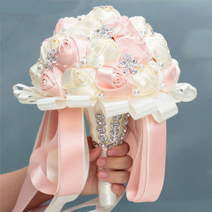 Bridal Accessories - Wedding Rhinestones Trim Flower Bouquets