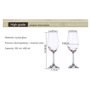 Elegant Embossed Floral Champagne & Wine Flute Glasses - Ailime Designs