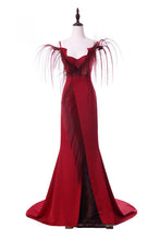 Load image into Gallery viewer, Hot Red Women&#39;s Elegant Gown – Ailime Designs