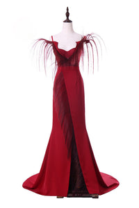 Hot Red Women's Elegant Gown – Ailime Designs