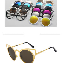 Load image into Gallery viewer, Women&#39;s Round Cat Eye Round Lense Sunglasses - Ailime Designs