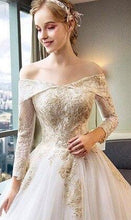 Load image into Gallery viewer, Women&#39;s Luxury Lace Train Design Bridal Wedding Gown