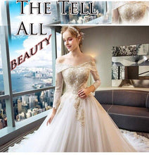 Load image into Gallery viewer, Women&#39;s Luxury Lace Train Design Bridal Wedding Gown