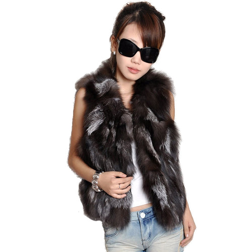 Best Genuine Natural Fox Fur Vests - Ailime Designs