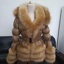 Load image into Gallery viewer, Fluffy White Layered Faux Fur Design Winter Jackets - Ailime Designs