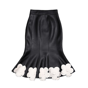 Women's Beautiful Elegant Genuine Leather Stylish Skirts - Ailime Designs