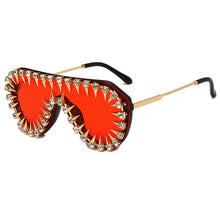 Load image into Gallery viewer, Women&#39;s Rhinestone Rivet Design Sunglasses - Ailime Designs