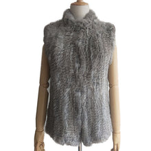 Load image into Gallery viewer, Beautiful Knitted Genuine Rabbit Fur Vests - Ailime Designs