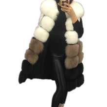 Load image into Gallery viewer, Amazing Women&#39;s Fluted Multi-color Faux Fur Design Long Vest - Ailime Designs