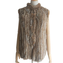 Load image into Gallery viewer, Beautiful Knitted Genuine Rabbit Fur Vests - Ailime Designs