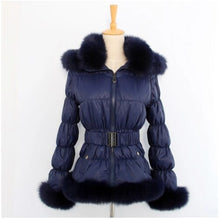 Load image into Gallery viewer, Fluffy White Layered Faux Fur Design Winter Jackets - Ailime Designs