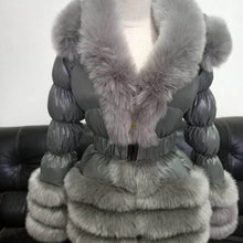 Load image into Gallery viewer, Fluffy White Layered Faux Fur Design Winter Jackets - Ailime Designs