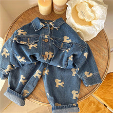 Load image into Gallery viewer, Boy&#39;s Cool Street Style Denim 2pc Pant Sets - Ailime Designs