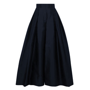 Women's High Waisted Pleated Wide Leg Pants - Ailime Designs