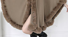 Load image into Gallery viewer, Amazing Handcrafted Trim Design Faux Rex Rabbit Green Fur Capes - Ailime Designs