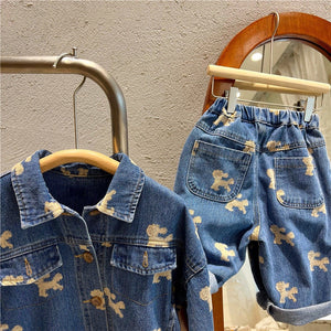 Boy's Cool Street Style Denim 2pc Pant Sets - Ailime Designs