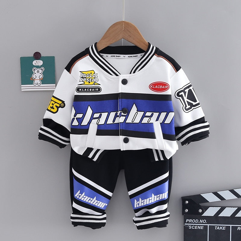 Boy's Race Car Style Design 2pc Pant Sets - Ailime Designs