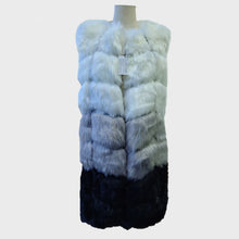 Load image into Gallery viewer, Amazing Women&#39;s Fluted Multi-color Faux Fur Design Long Vest - Ailime Designs