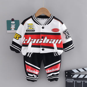 Boy's Race Car Style Design 2pc Pant Sets - Ailime Designs