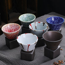 Load image into Gallery viewer, Ceramic Cone Shape Design Pottery Made 2pc Cup Set - Ailime Designs