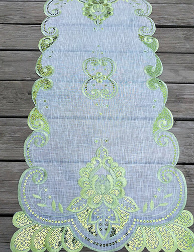 Luxury Design Embroidery  Table Runners - Ailime Designs