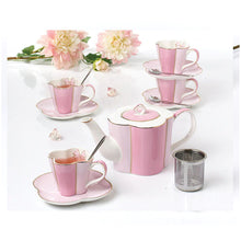 Load image into Gallery viewer, Elegant 11 Pc Porcelain Coffee &amp; Tea Set - Fine Quality Ceramics