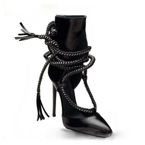 Women's Sexy Patent Leather Design Shoe Boots - Ailime Designs