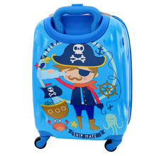 Load image into Gallery viewer, Children&#39;s Pirate Design Trolley Style Luggage - Ailime Designs