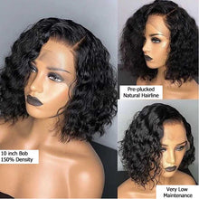 Load image into Gallery viewer, Baby Hair Wavy Lace Front Human Wigs -  Ailime Designs