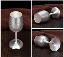 Load image into Gallery viewer, Beautiful Pure Silver Design 5pc Nordic Goblet Set - Ailime Designs