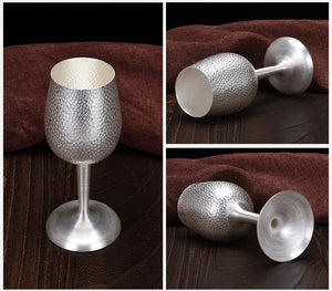 Beautiful Pure Silver Design 5pc Nordic Goblet Set - Ailime Designs