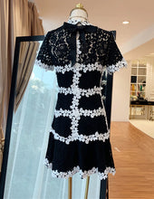 Load image into Gallery viewer, Classic Style Women&#39;s Vine Trim Design Petal Sleeve Lace Dresses