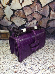 Women's 100% Genuine Crocodile Skin Leather Handbags - Fine Quality Accessories