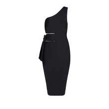 Load image into Gallery viewer, Women&#39;s Decorative Shoulder &amp; Waistline Tie Dresses w/ Hollow-cuts