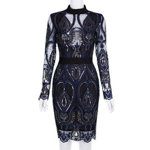 Load image into Gallery viewer, Women&#39;s Two-toned Sequin Design Body-con Dresses