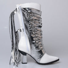 Load image into Gallery viewer, Women&#39;s Genuine Leather Fringe Design Boots